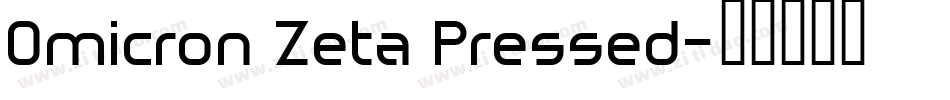 Omicron Zeta Pressed字体转换